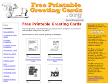 Tablet Screenshot of freeprintablegreetingcards.org