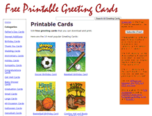 Tablet Screenshot of freeprintablegreetingcards.net